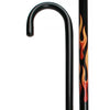 Royal Canes House Flame Tourist Walking Cane with Black Beechwood Shaft