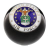 Royal Canes U.S. Air Force Black Round Knob Cane w/ Custom Wood Shaft & Collar