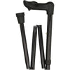 Royal Canes Black Folding Adjustable Palm Grip Walking Cane