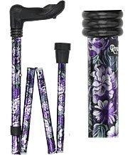 Royal Canes Lively Lavender Palm-Grip Walking Cane With Folding, Adjustable Aluminum Shaft and Collar