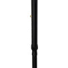 Royal Canes Chrome Plated Derby Walking Cane With Folding, Adjustable Black Aluminum Shaft