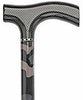 Royal Canes Camouflauge Carbon Walking Cane with Mesh Fritz Handle and collar