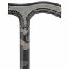 Royal Canes Camouflauge Carbon Walking Cane with Mesh Fritz Handle and collar
