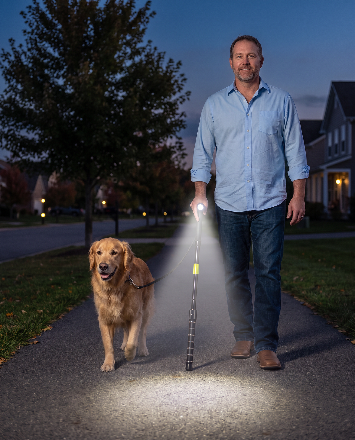 Zap Cane - Stun Gun Rechargeable Cane with LED Flashlight