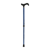 Carbon Fiber Blue Mesh Derby: Adjustable Walking Cane