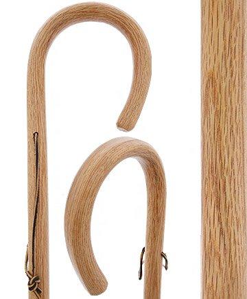 Whistle Creek Oak Crook Walking Cane