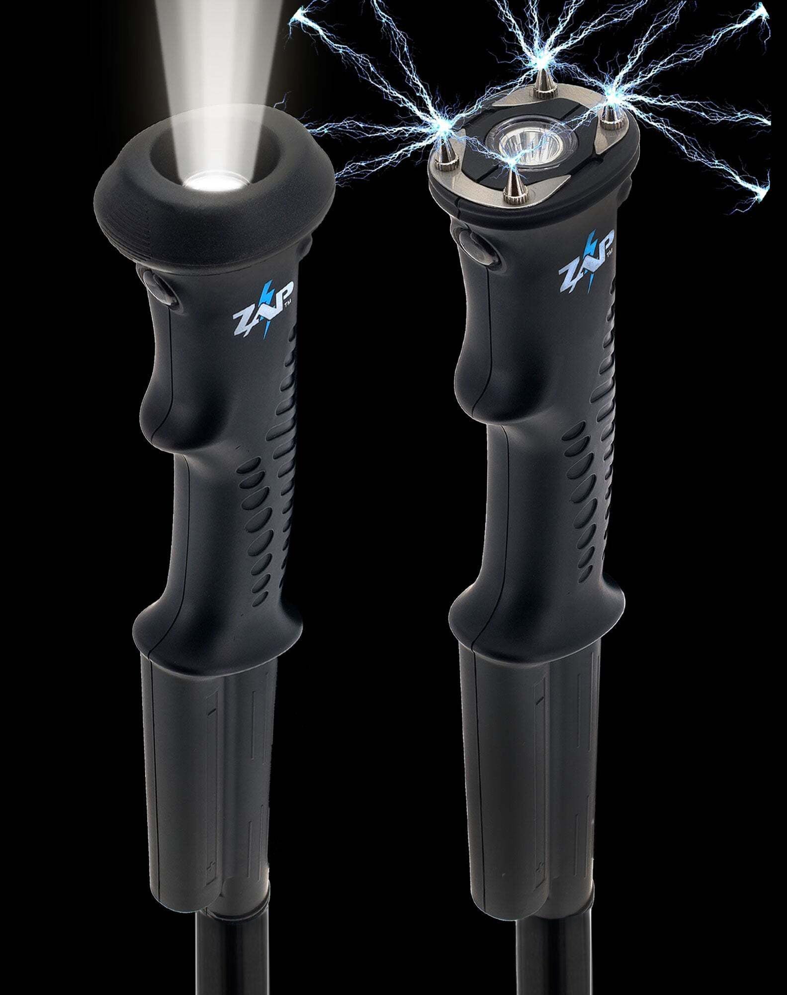 Zap Hike 'n' Strike Stun Gun with Flashlight Hiking Staff