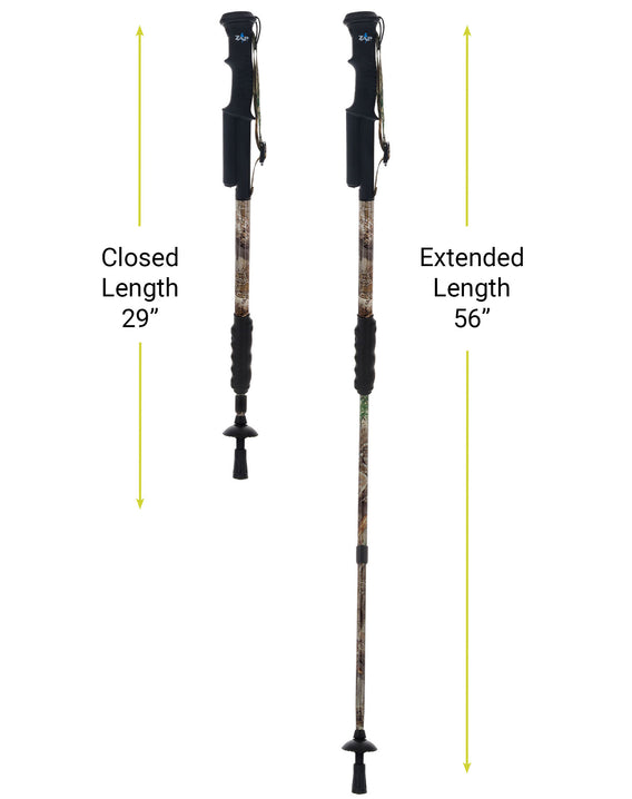 Zap® RealTree®  Hike 'n' Strike Stun Gun with Flashlight Hiking Staff