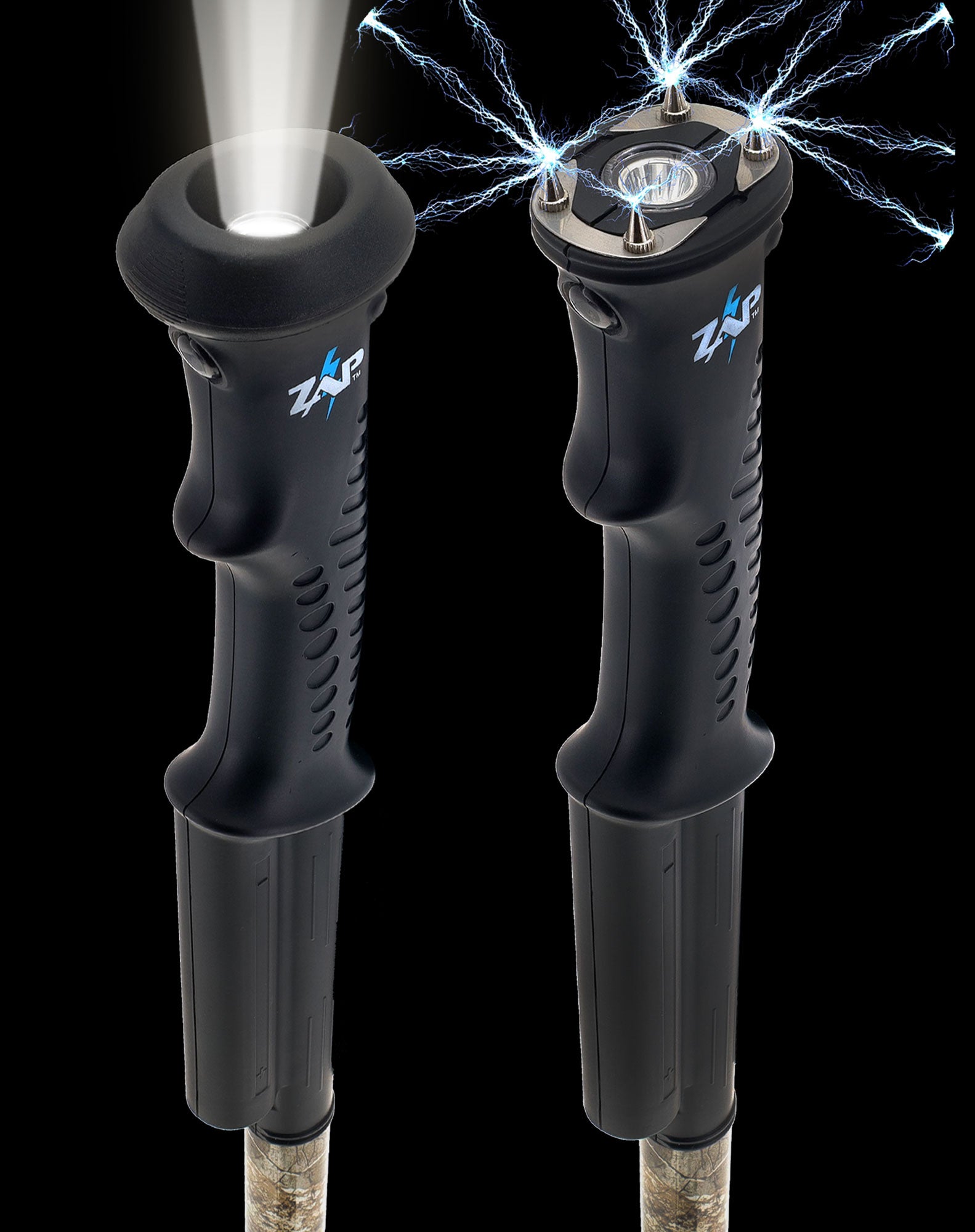 Zap® Realtree®  Hike 'n' Strike Stun Gun with Flashlight Hiking Staff