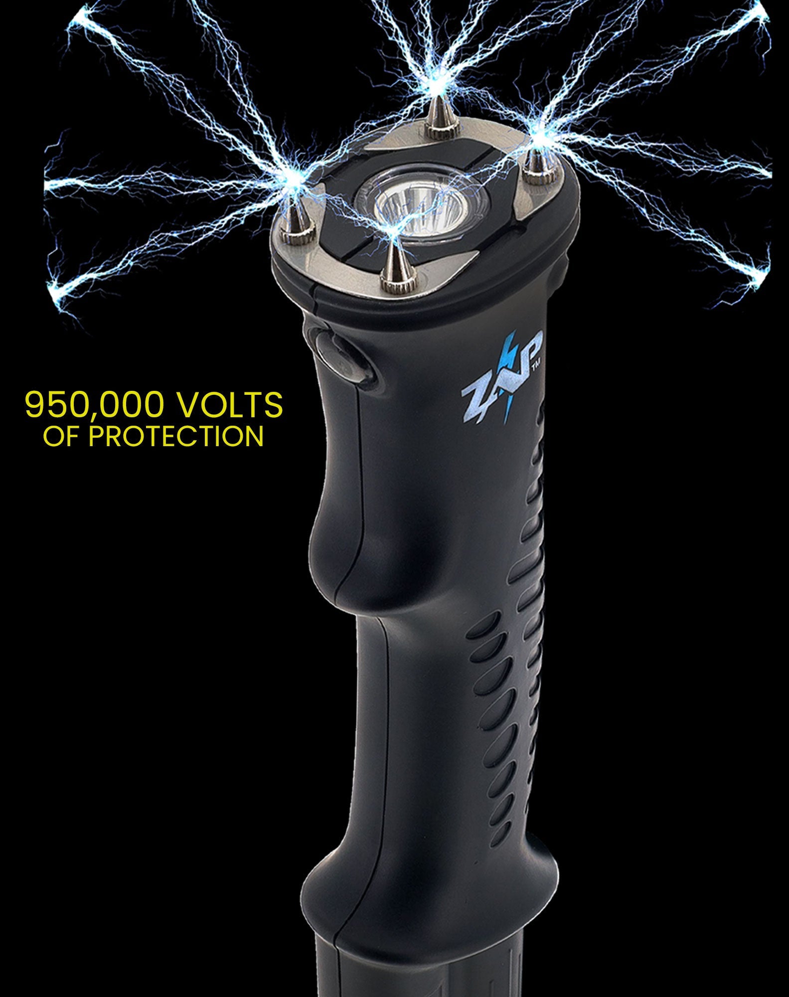 Zap Hike 'n' Strike Stun Gun with Flashlight Hiking Staff