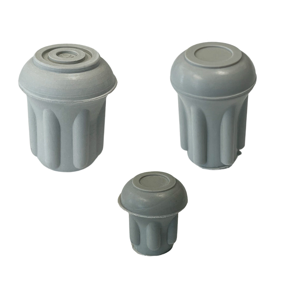 Sleek Extra Small Grey: Durable Standard Rubber Tip