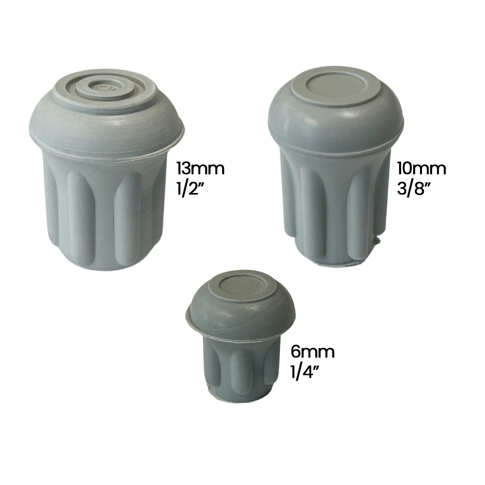 Sleek Extra Small Grey: Durable Standard Rubber Tip