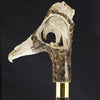 Warriors Eagle/Lion Intricate Carved Bone Handle Collector Cane w/Custom Shaft and Collar