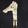 Skull Tower w/Snake Bone Handle Walking Cane w/Custom Shaft and Collar