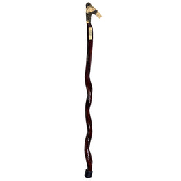 Brass Derby Handle Walking Cane w/ Custom Color Stained Ash Shaft