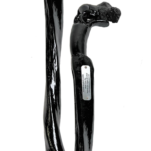 Ebony Cane with Classic Cow Horn Handle Ebony Cane with Classic Cow Horn Handle