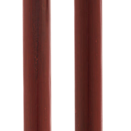 Mahogany Standard Tourist Handle Walking Cane With Mahogany Stained Wood Shaft