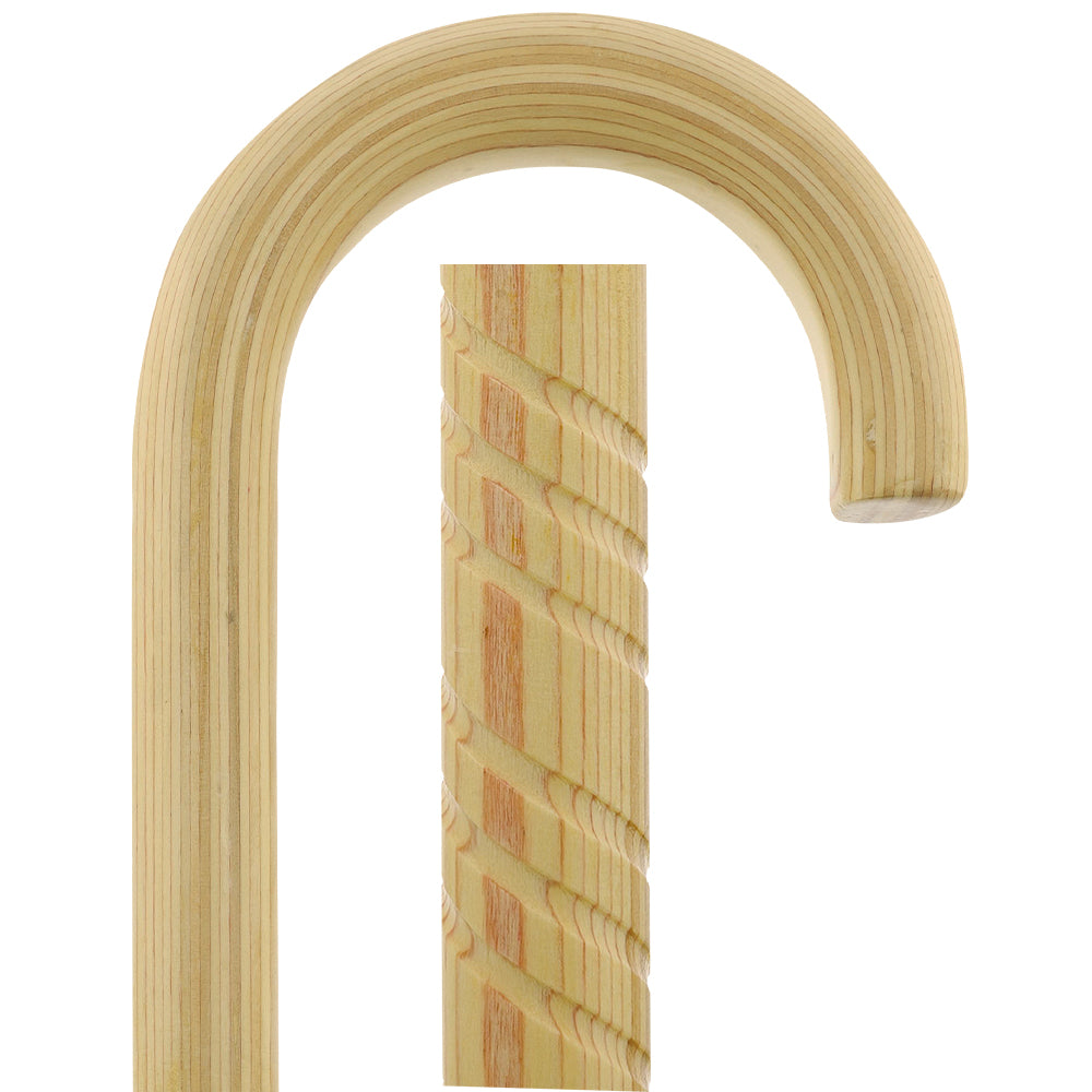 Natural Lightweight Wood Tourist Handle Walking Cane (Various Colors/Styles)