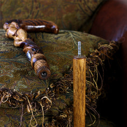 Forest fairy (dark) Artisan Intricate Detail Handcarved Cane