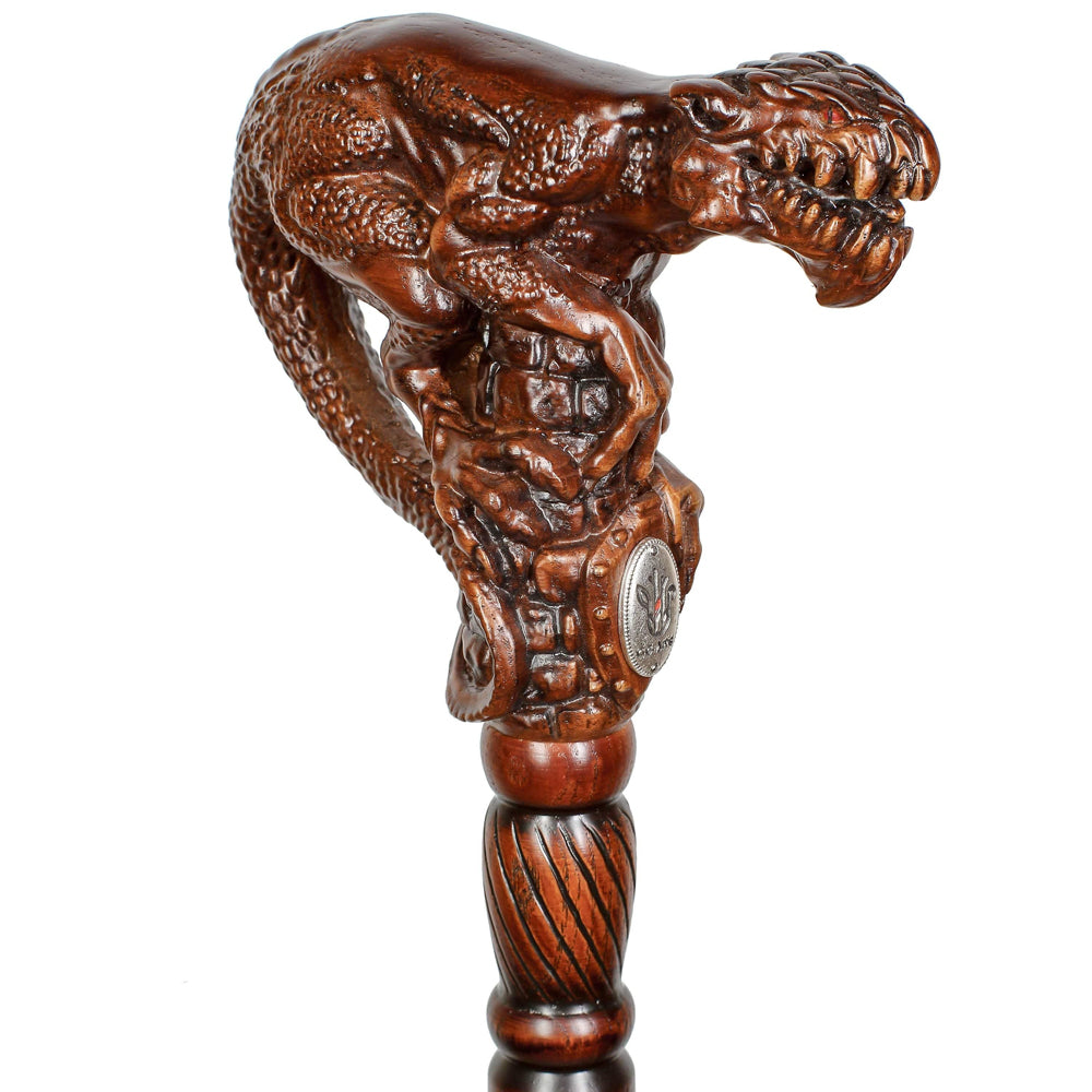 Swamp Monster: Artisan Intricate Handcarved Walking Cane
