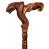 T-Rex Dinosaur Intricate Hand-Carved Ergonomic Palm Grip Walking Cane