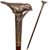 Sparrow Bird Casted Bronze Walking Cane