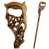 Ram Under the Tree Artisan Intricate Hand-Carved Walking Cane