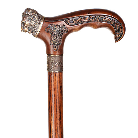 Victorian Fritz Brass Eagle Head Handle Wooden Walking Stick Antique Cane  Gift
