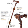 Horse Ergonomic: Intricate Handcarved Cane (Right Hand)