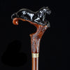 Black Panther Cougar Cat Dark Wood Artisan Intricate Handcarved Cane