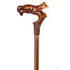 Fox Artisan Intricate Handcarved Cane