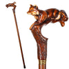 Fox Artisan Intricate Handcarved Cane