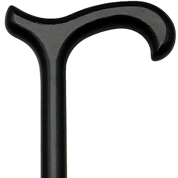 Elegant Black Derby Walking Cane: Beechwood