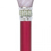 Scratch & Dent Crimson Daytime Pearlz with Rhinestone Collar and Red Shaft Designer Adjustable Cane V1688