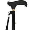 Scratch & Dent Black Adjustable Folding Derby Walking Cane V1789
