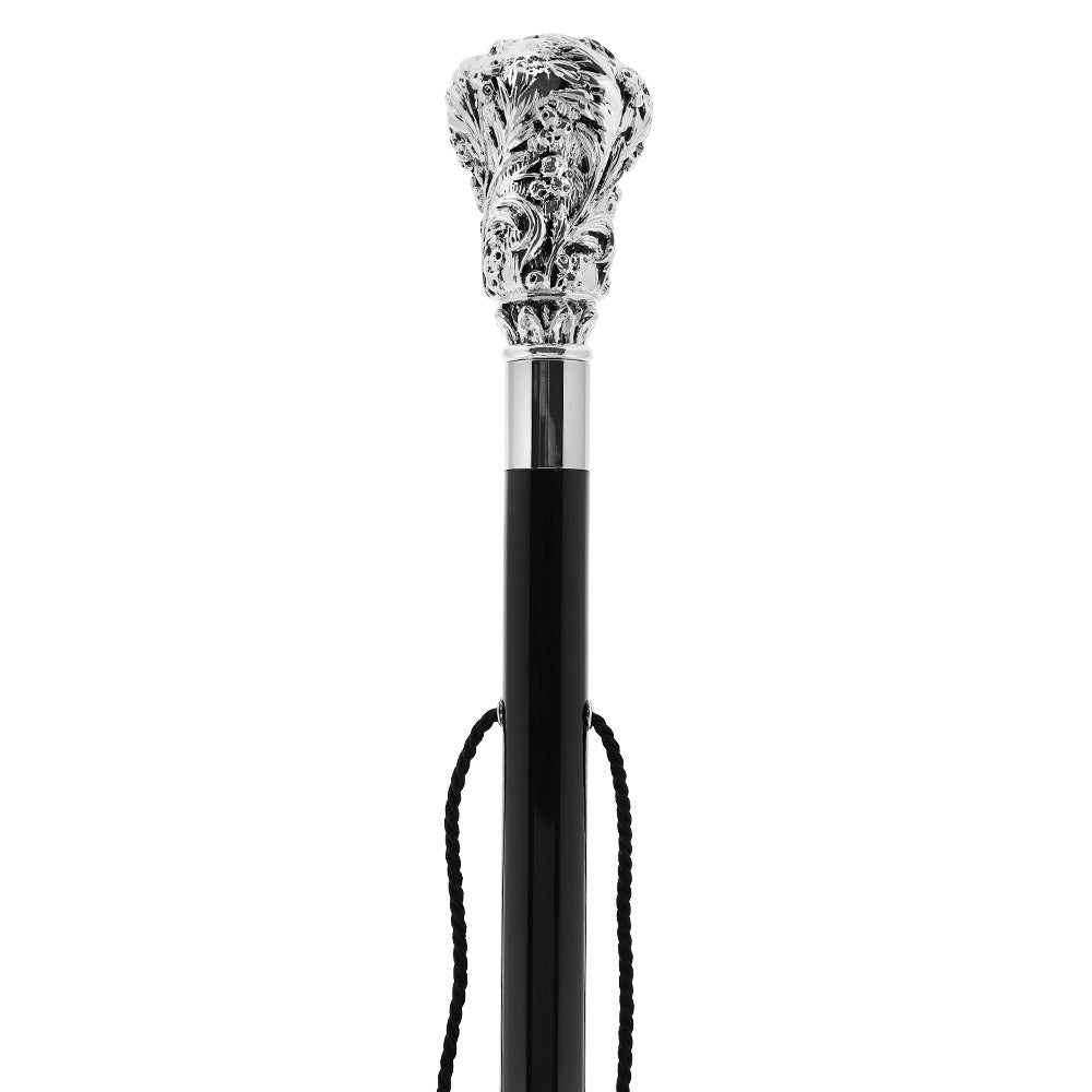 Silver 925r Intricate Flower Shoehorn