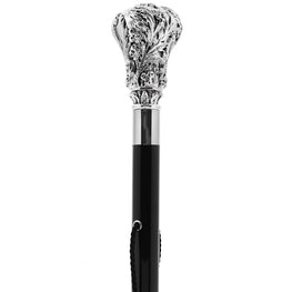 Silver 925r Intricate Flower Shoehorn
