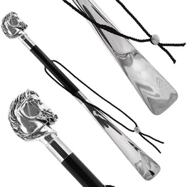 Italian Luxury: Horse Shoehorn, Crafted in Elegant 925r Silver