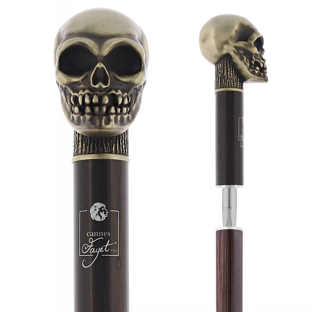 Silve Plated Skull Handle