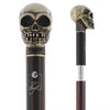 Silver Plated Skull Handle Sword Walking Stick With Stamina Shaft