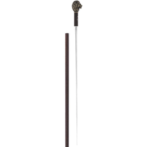 Luxury Silver Lion Head Sword-Gadget Stick - Stamina Wood