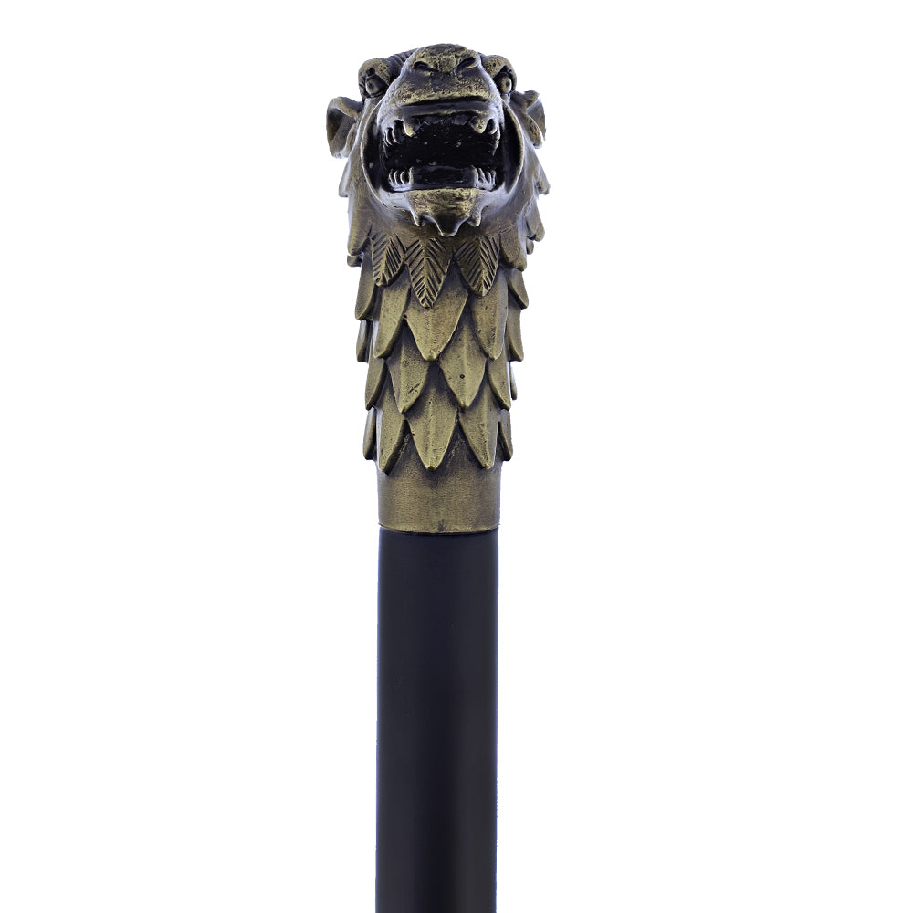 Wolf Brass Head Cane
