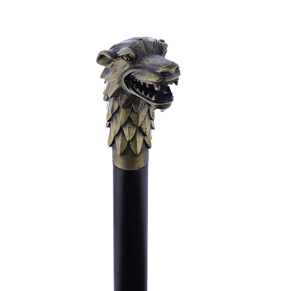 Wolf Brass Head Cane
