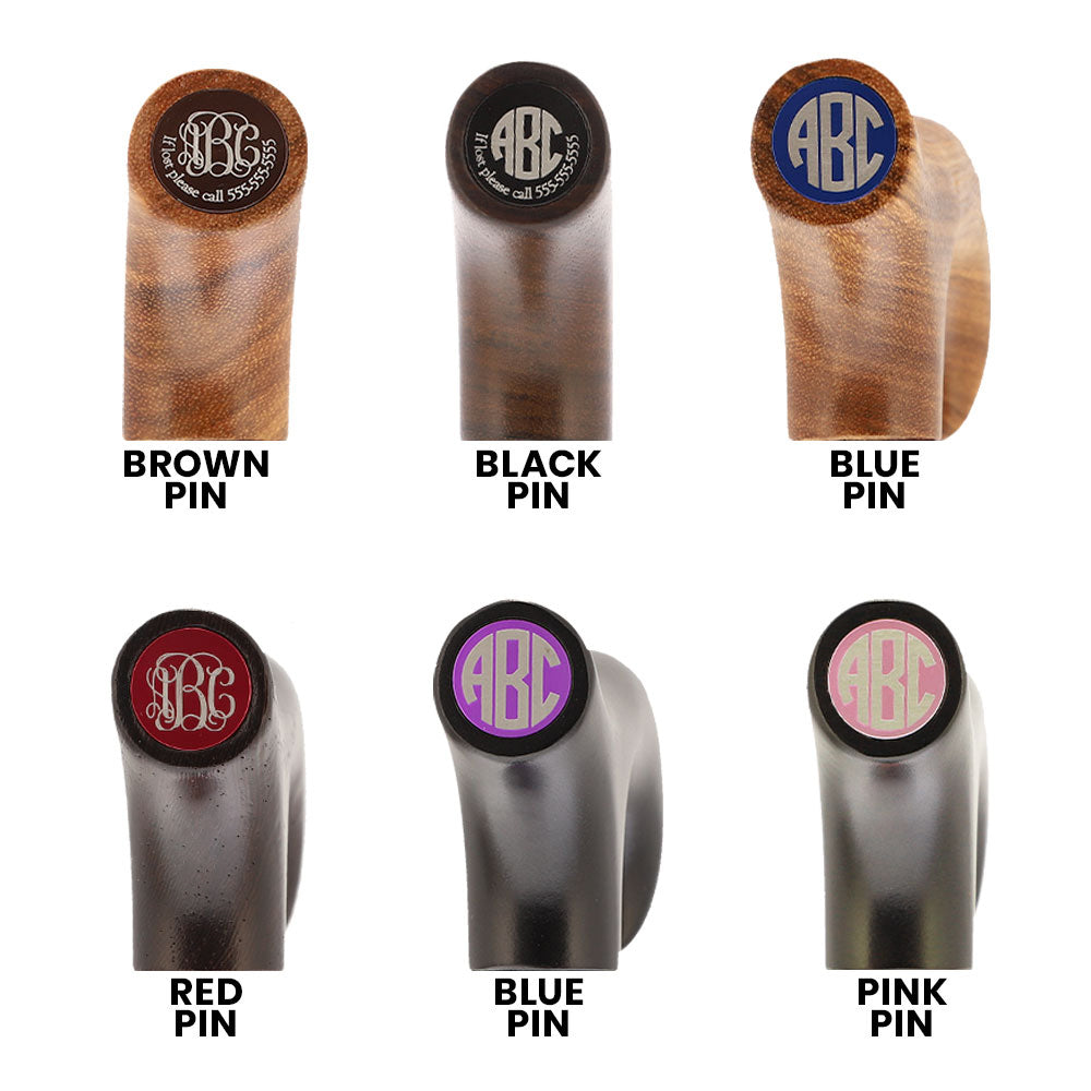 Custom-Engraved Wooden Cane: Choose Color & Personalize