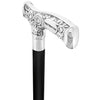 Father's Day Chrome Engraved Fritz Handle Walking Cane