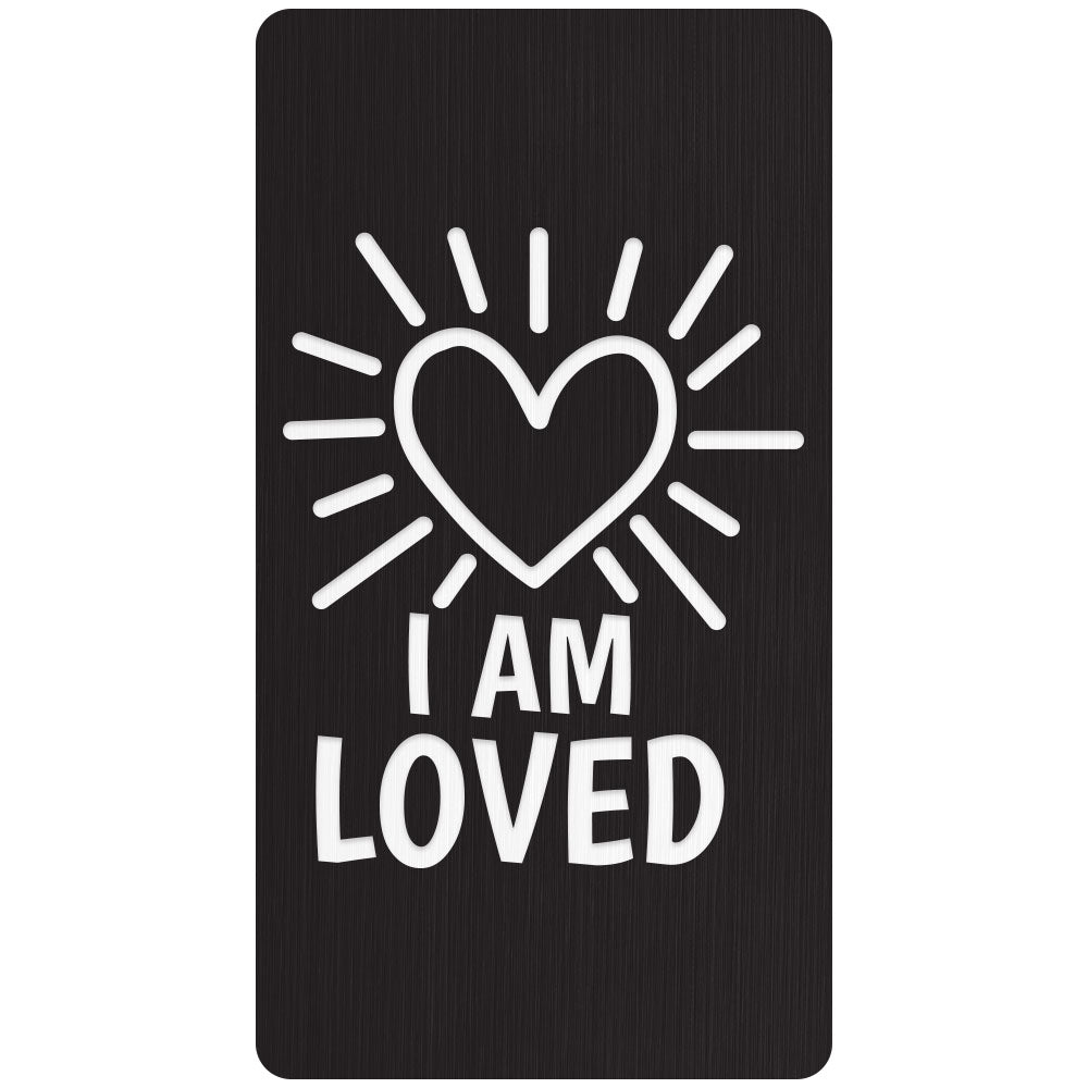 Custom Cane Engraving - Rectangle Black Anodized Aluminum - Valentine's Day Special