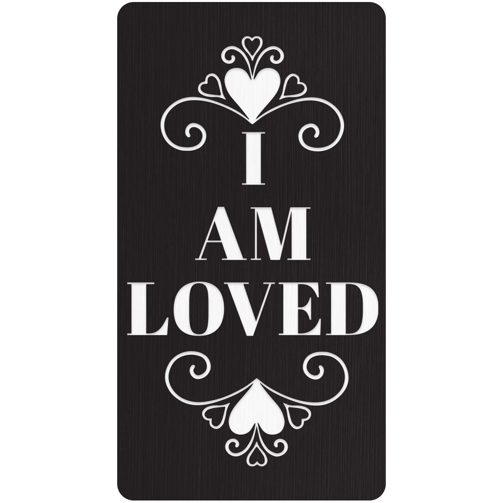 Custom Cane Engraving - Rectangle Black Anodized Aluminum - Valentine's Day Special