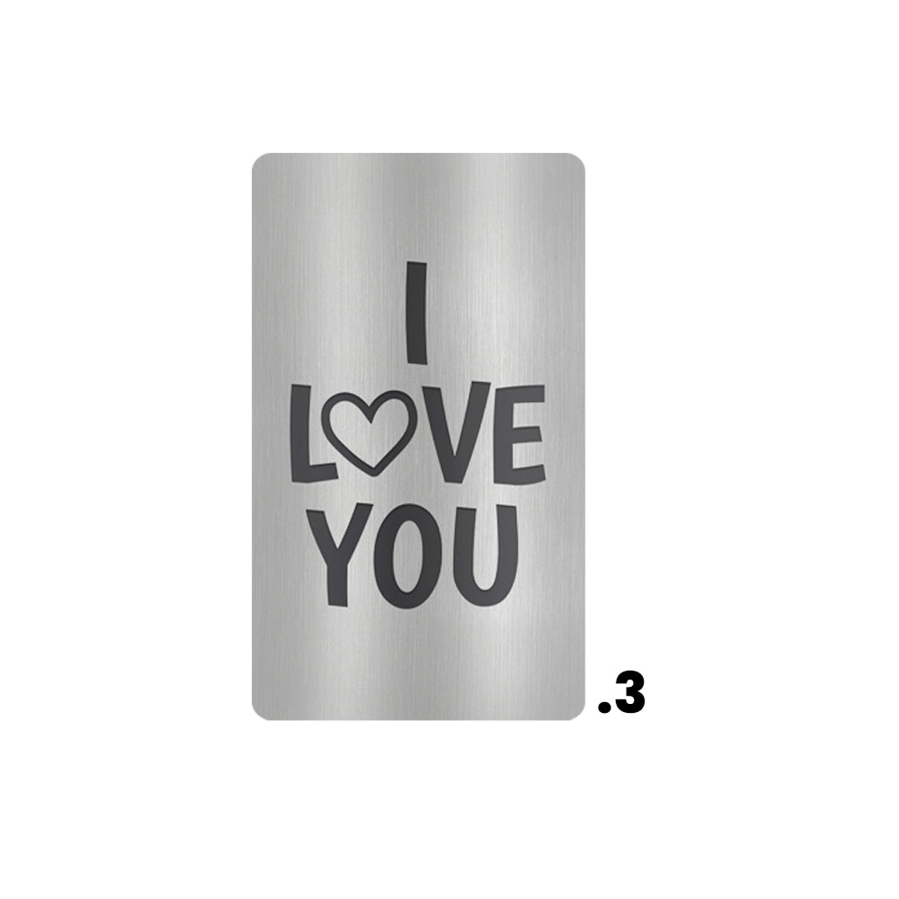 Custom Cane Engraving - Rectangle Stainless Steel