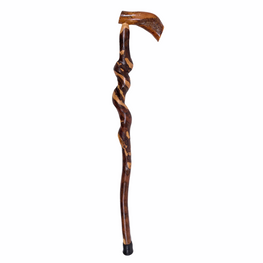 Natural Spiral Vine Twisted Wood Walking Cane - 34.5"