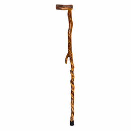 Natural Spiral Vine Twisted Wood Walking Cane - 38.5"